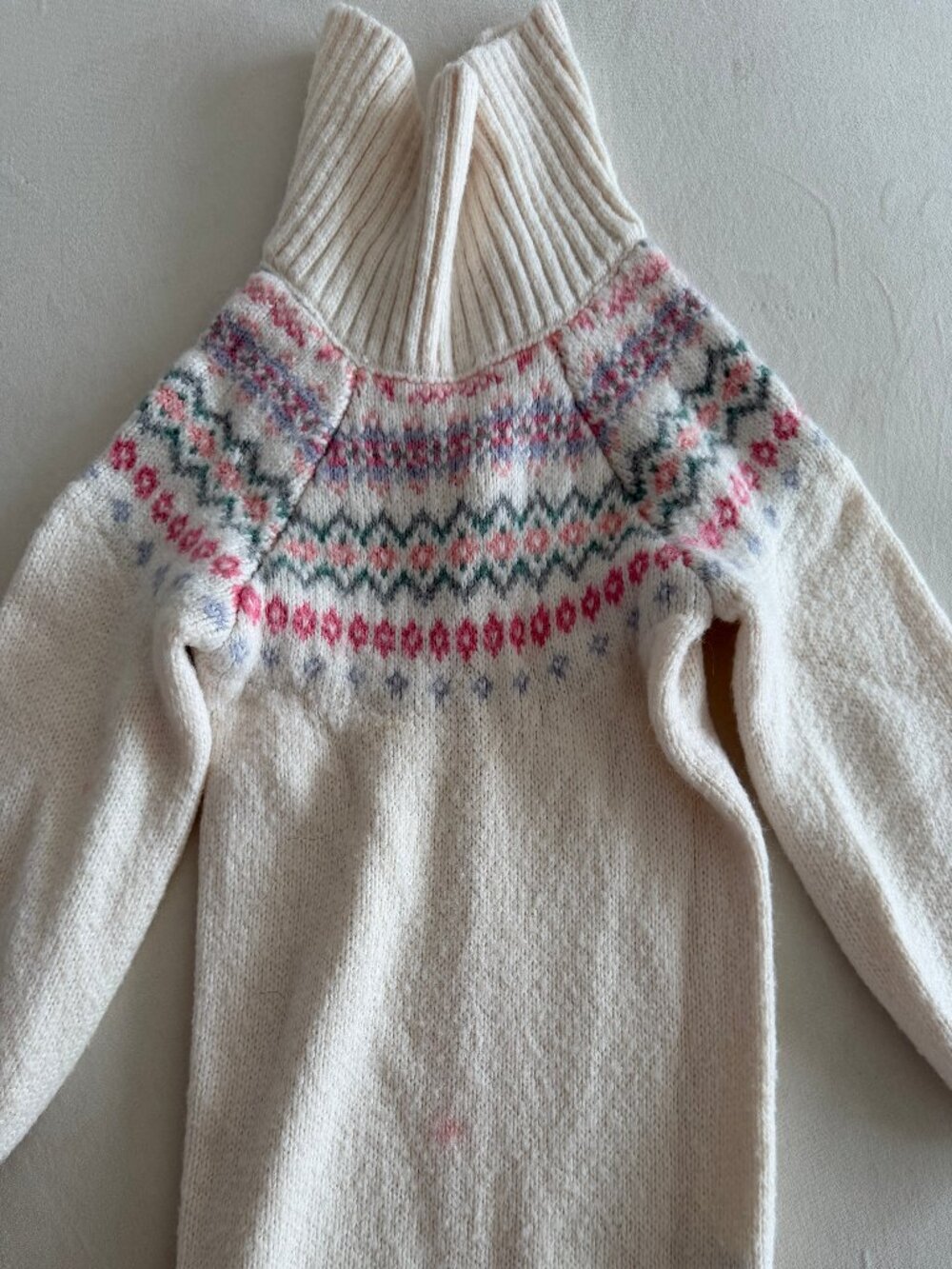 Janie and Jack Fair Isle Sweater Dress Size 3